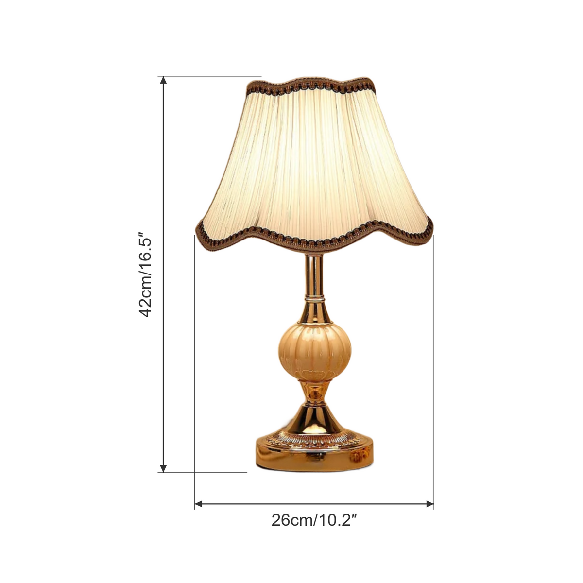 Rosalie table lamp dimensions