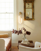 Rudi Loop | Modern LED Wall Sconce, Brass Loop Wall Light for Bedroom, Hallway and Staircase