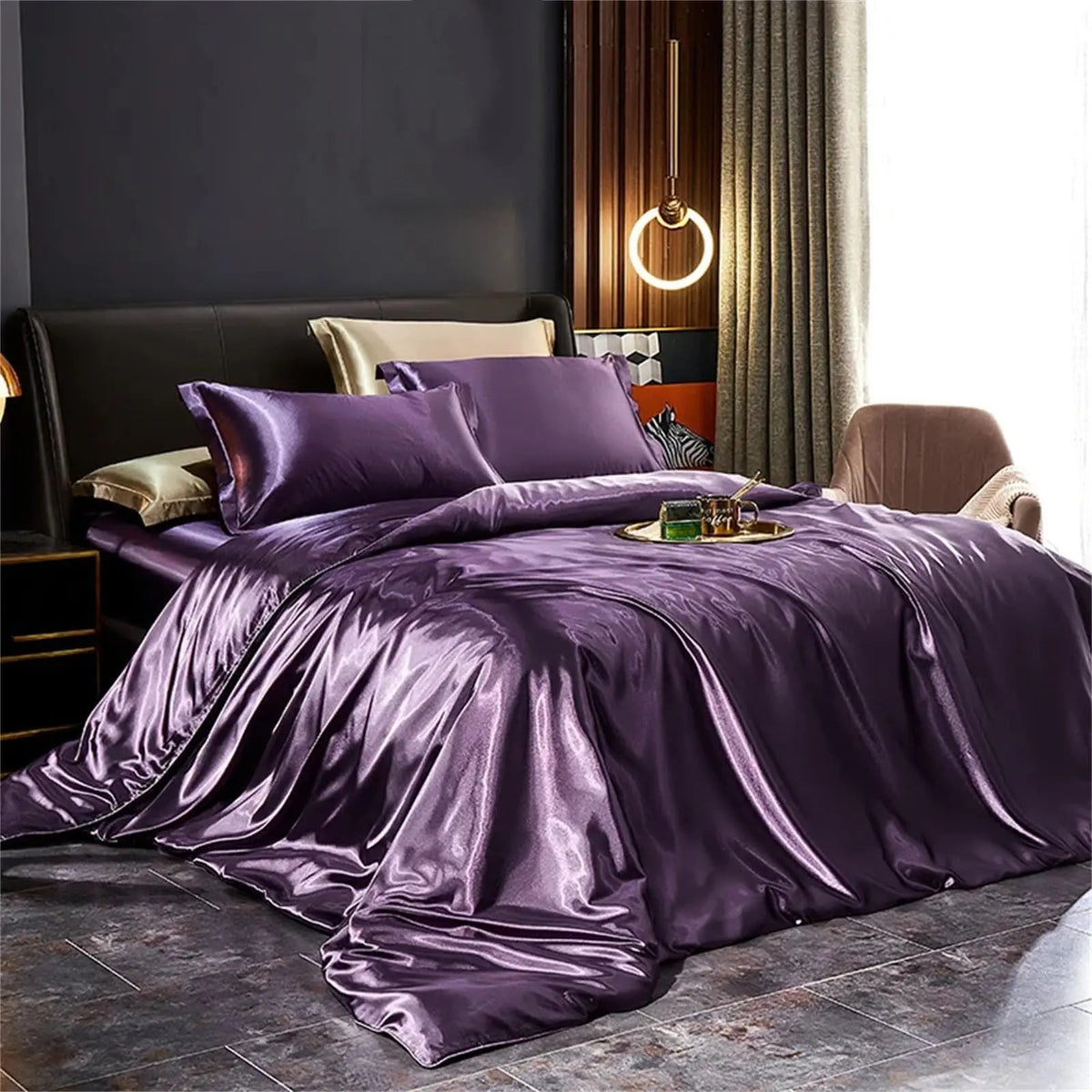 Eden | Mulberry Silk Bedding Set with Duvet Sheet Pillowcases