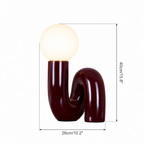 Spiral table lamp dimensions
