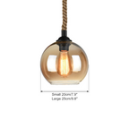 Vintage Rope pendant light dimensions