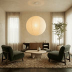 Tsuki | Paper Lantern Pendant Light, Japanese Washi Globe Hanging Lamp, 11 Sizes