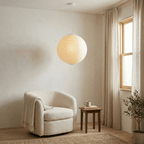 Tsuki | Paper Lantern Pendant Light, Japanese Washi Globe Hanging Lamp, 11 Sizes