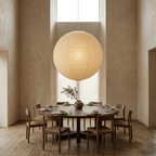 Tsuki | Paper Lantern Pendant Light, Japanese Washi Globe Hanging Lamp, 11 Sizes