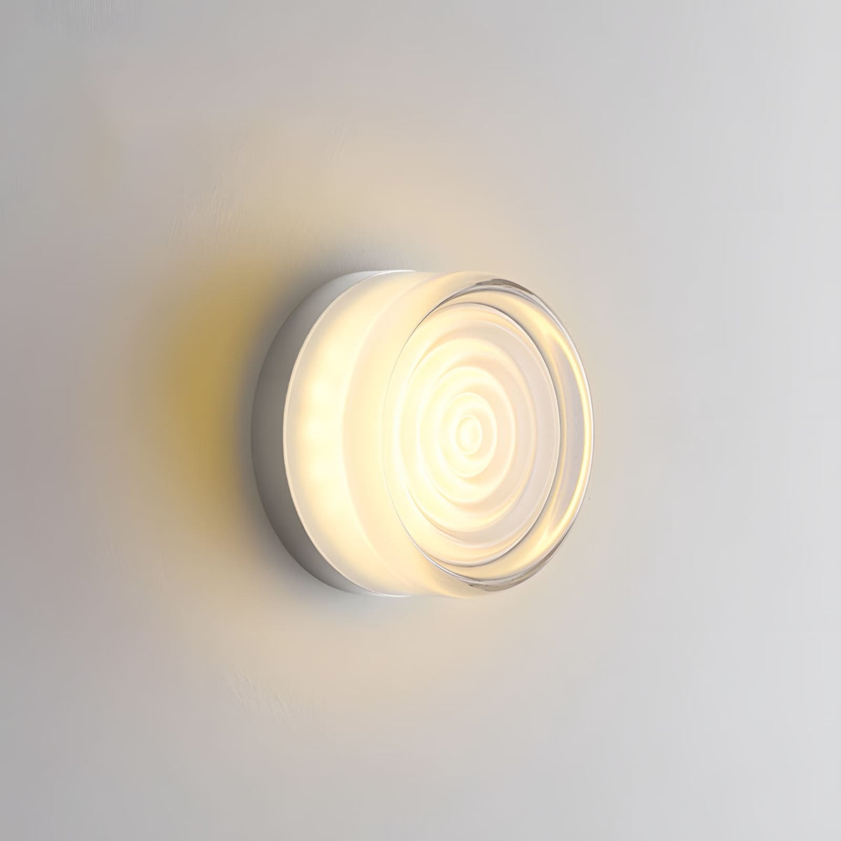 Lens | Glass Wall Sconce, Modern Vanity Wall Light in White, Amber, Smoke or Green