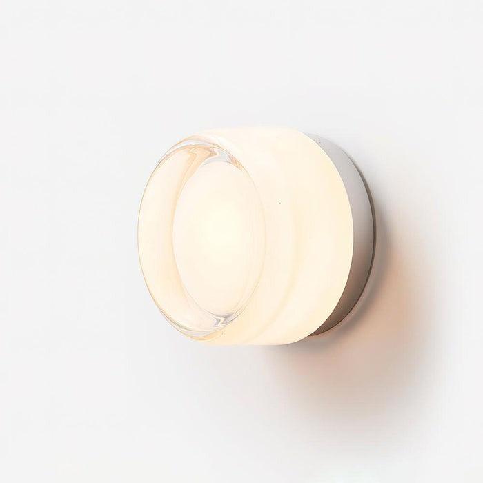 Lens | Glass Wall Sconce, Modern Vanity Wall Light in White, Amber, Smoke or Green